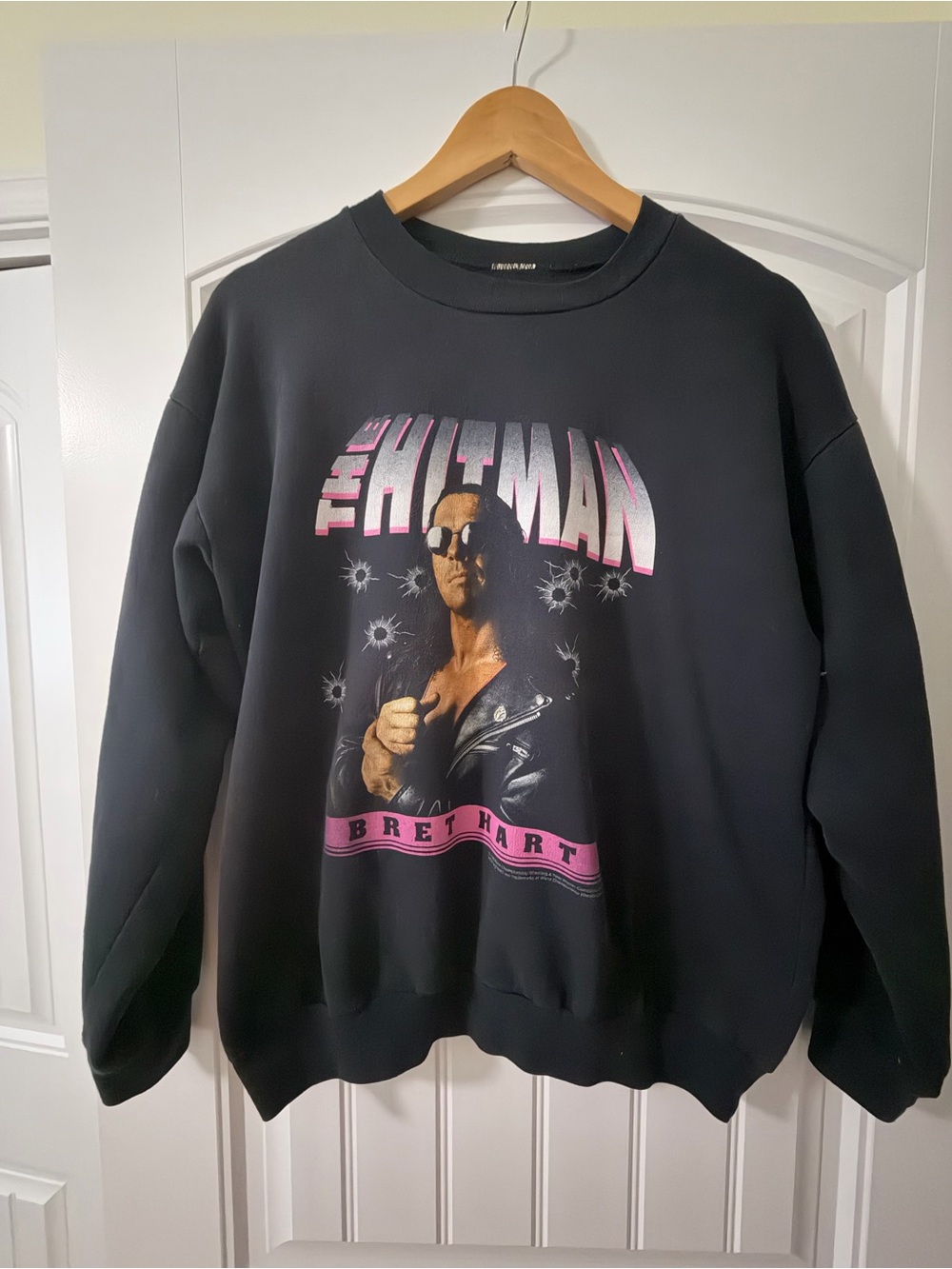 Vintage Bret Hart WCW 1998 Sweatshirt - Black